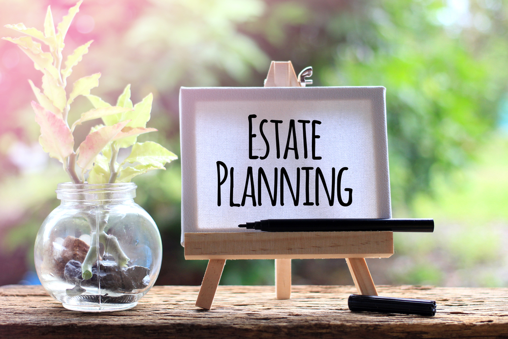 Estate Planning Business Concept Words On Canvas